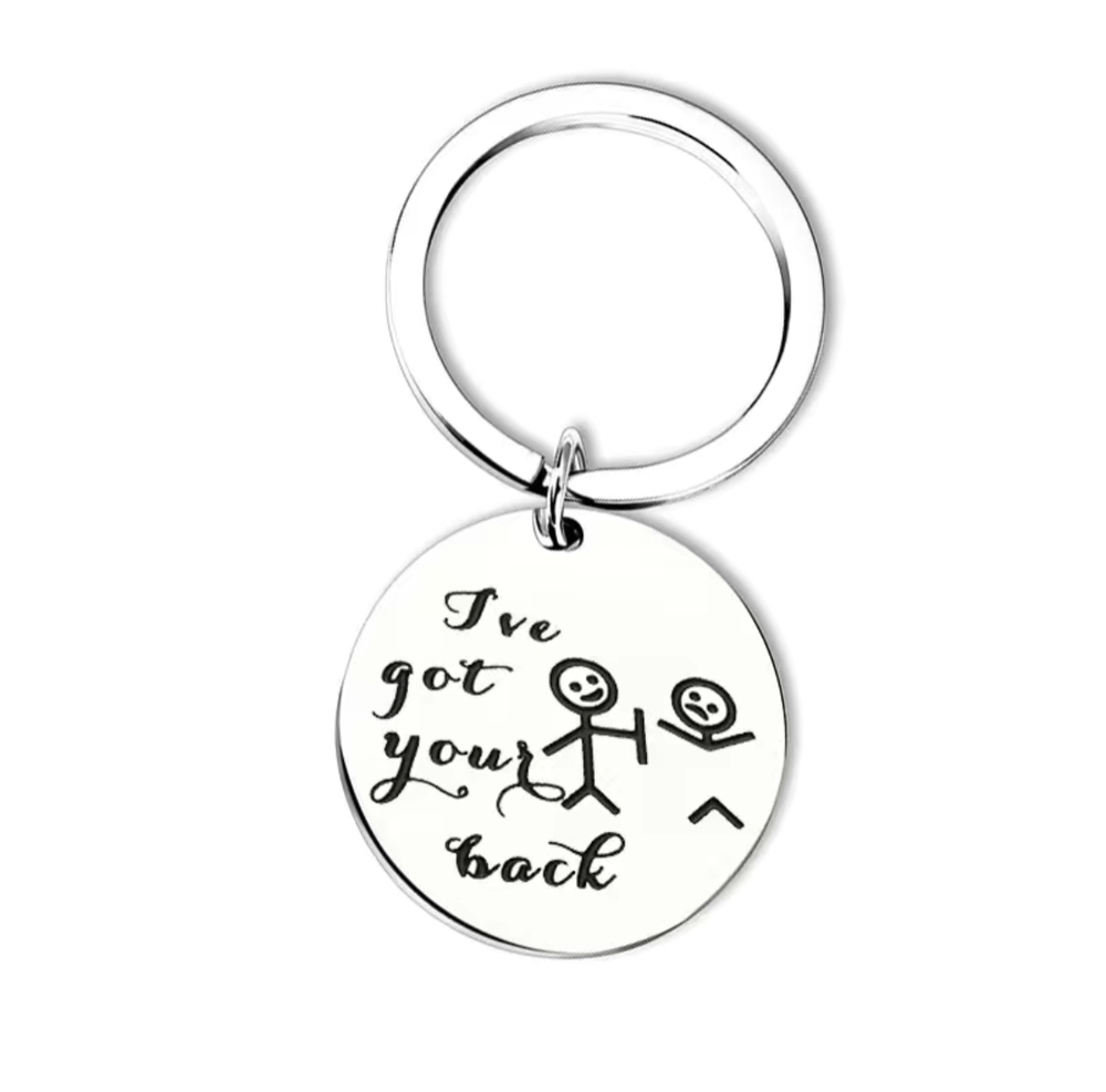 3/$25 I've Got Your Back Pat On The Back Stainless Steel Keychain NEW